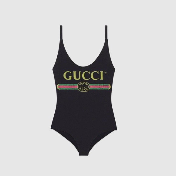 gucci swimsuit black